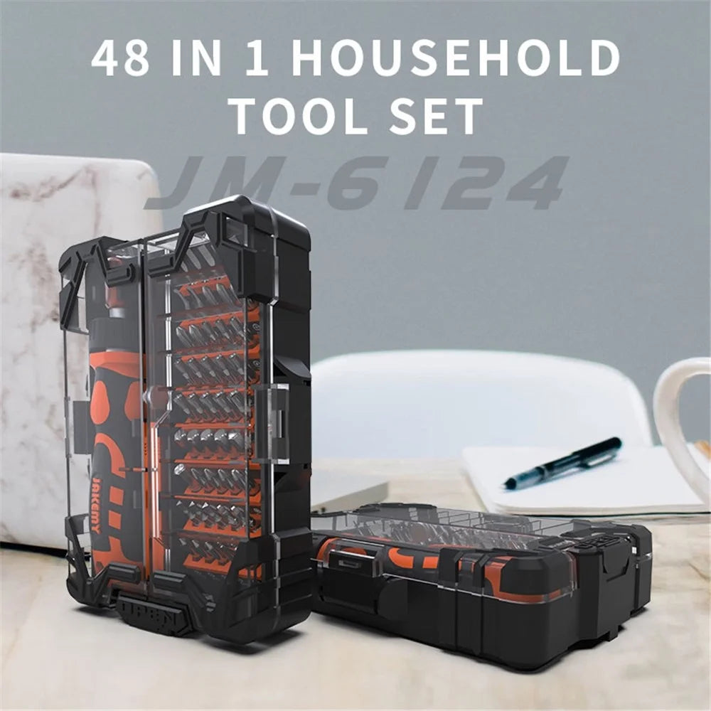 JAKEMY JM-6124 Portable Screwdriver Combo Set with 45 Bits Household Multifunction Repair Tool Kit - 7