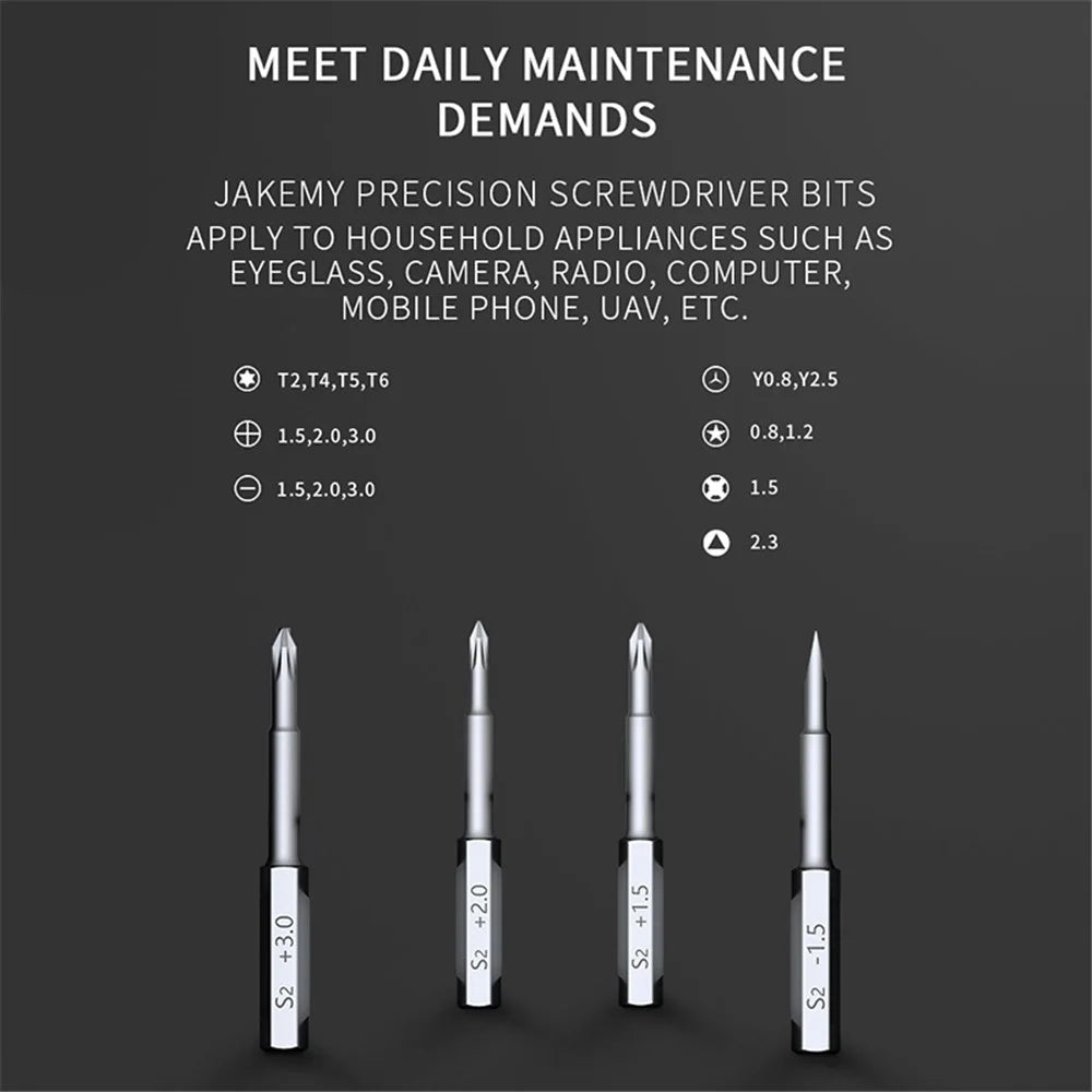 JAKEMY JM-8171 17-in-1 Precision Screwdriver Set Clock Watch Glasses Repair Tools Kit - 6
