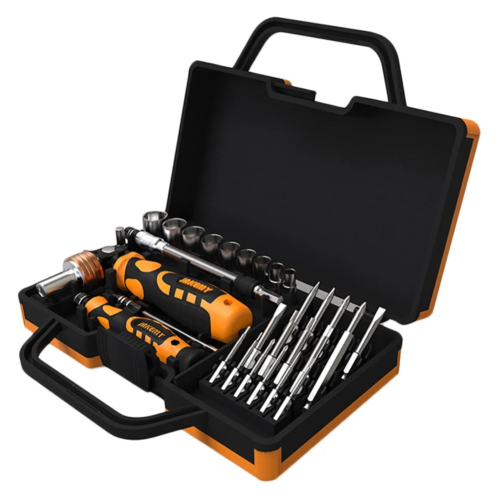JAKEMY JM-6121 33-in-1 Household Screwdriver Set Portable Repair Tool Bits for TVs, Computers - 1