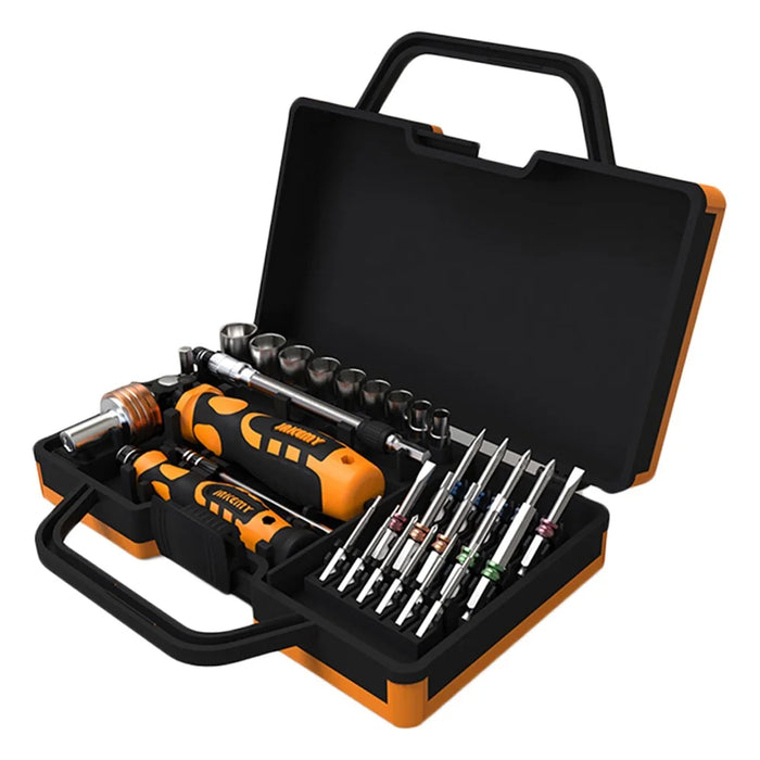 JAKEMY JM-6123 31-in-1 Multifunction Hardware Hand Tool Set Portable Screwdriver Bits for TVs, Computers - 1