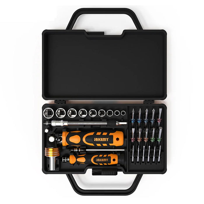 JAKEMY JM-6123 31-in-1 Multifunction Hardware Hand Tool Set Portable Screwdriver Bits for TVs, Computers - 5