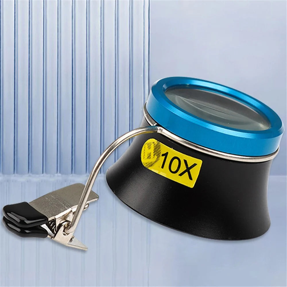 Watch Repair Tools Jewelry Identify Watch Repair Magnifiers Metal 10X Magnification Glass - 2