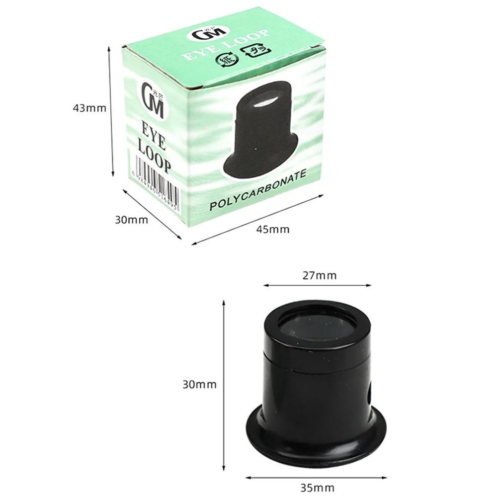 GM Portable Monocular Magnifier Magnifying Glass 15X Eye Loops Magnifier Watch Jewelry Loupe Repair Tool - 6