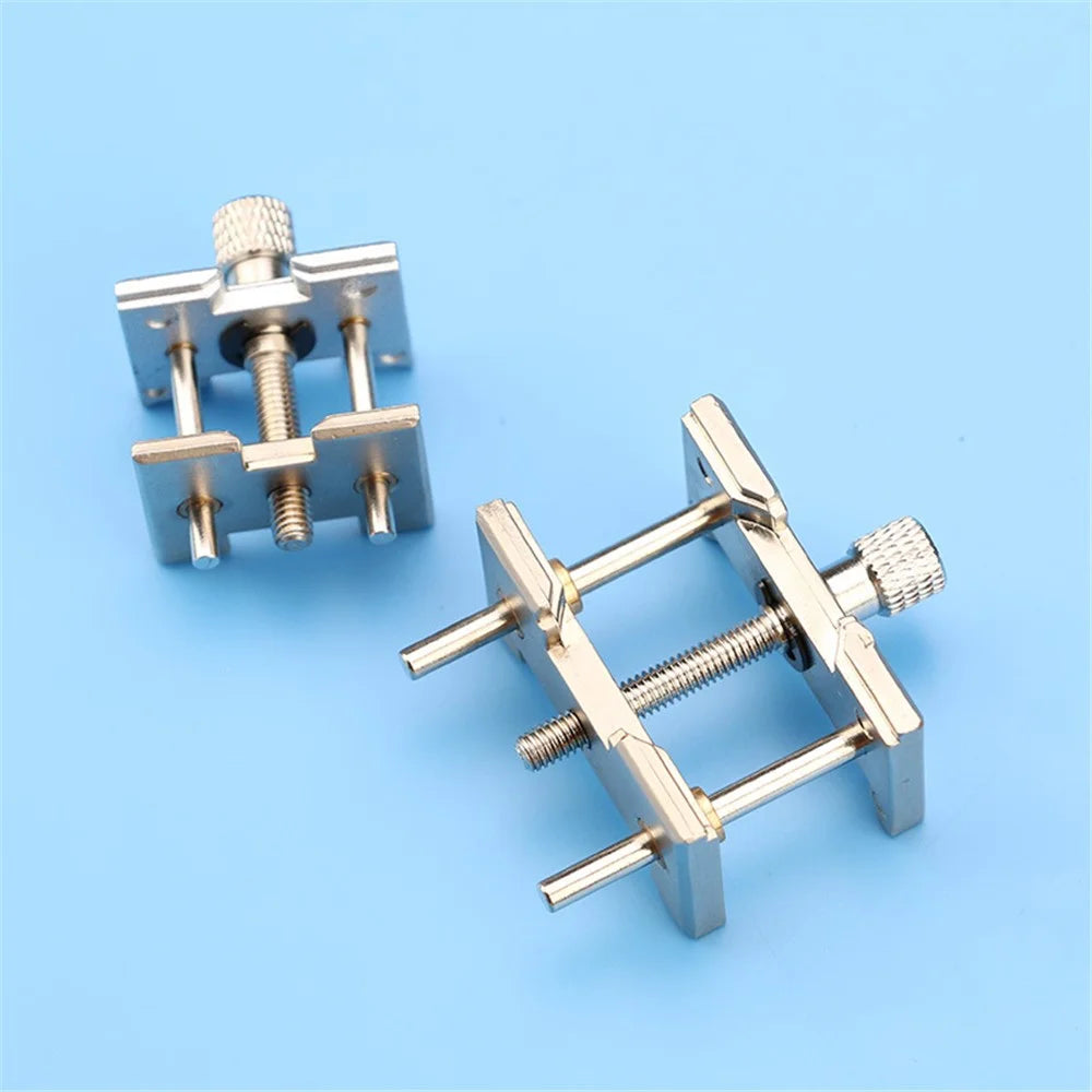 Reversible Metal Watch Movement Holder Set Watchmaker Clamp Repair Tool - 2