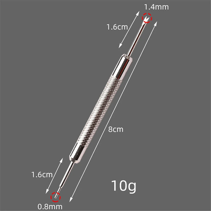 100Pcs Double-End Spring Bar Watch Band Tool Watch Wrist Bands Strap Removal Repair Fix Tools - 6