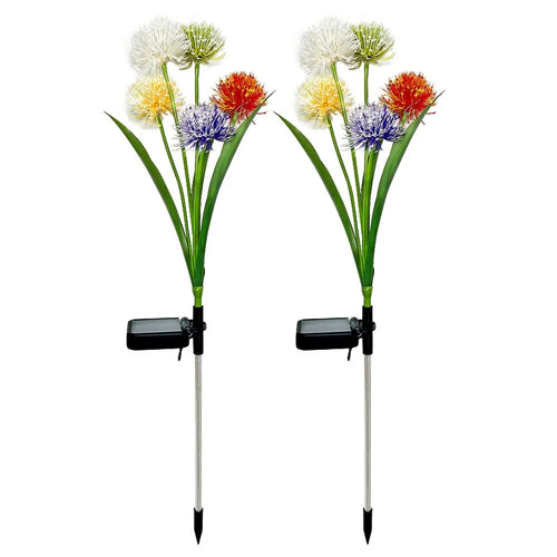 2Pcs Solar Powered Garden Lawn Lamp IP65 Waterproof Outdoor Gardening Light for Home Decoration - 1