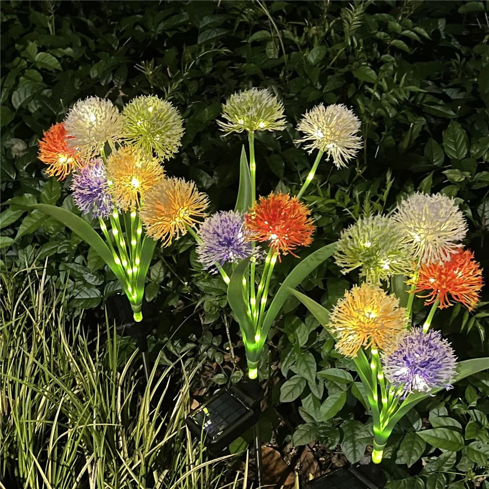 2Pcs Solar Powered Garden Lawn Lamp IP65 Waterproof Outdoor Gardening Light for Home Decoration - 6