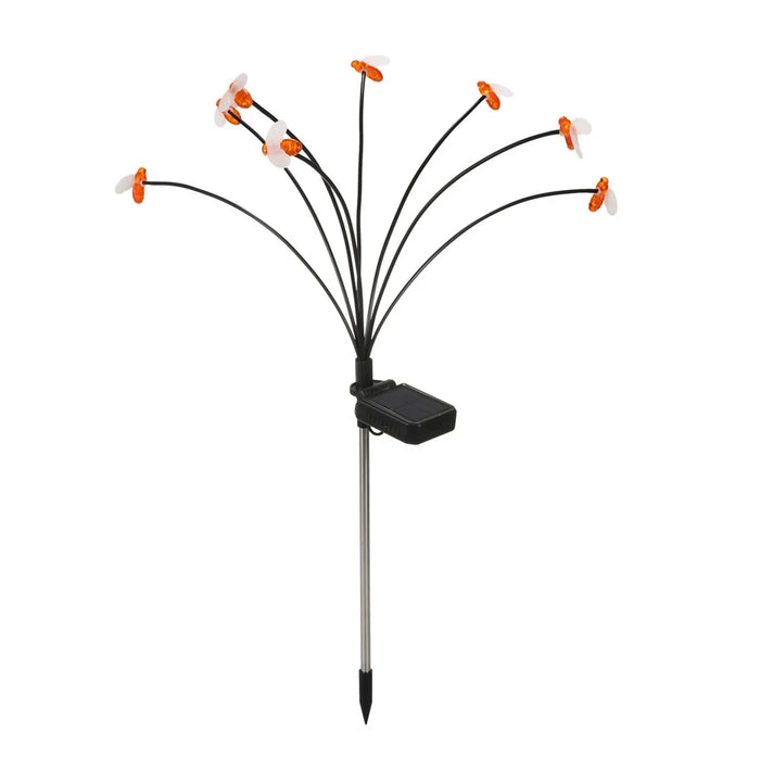 Solar Bee Firefly Light Outdoor Waterproof 8-LED Lamp Garden Decorative Light Yard Patio Pathway Decoration - 2