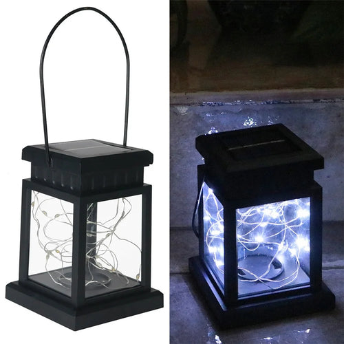 Outdoor LED Landscape Garden Light Decoration Hanging Rainproof Solar Light (String Light - Hook Version) - Cold White - 1