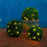 Rechargeable LED Light Green Grass Ball Chandelier Home Decor Solar Lamp Outdoor Artificial Plant Ball, Size: S - 5