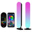 2PCS Bluetooth-compatible RGB Light Bar Color Changing Night Lamp Ambiance Music Sync TV Backlight with 24-key Remote Control - 1