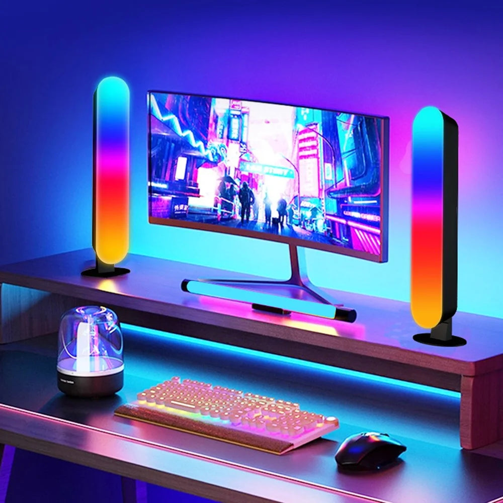 Ambiance Music Sync TV Backlight Bluetooth-compatible RGB Light Bar Color Changing Night Lamp with 24-key Remote Control - 4