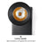 3103 Bedside Wall Lamp 350-Degree Rotatable Wall Sconce Reading Light with Switch, 3W Warm Light - Black - 4