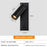 3103 Bedside Wall Lamp 350-Degree Rotatable Wall Sconce Reading Light with Switch, 3W Warm Light - Black - 6
