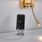 3104 5W Bedside Wall Lamp Corridor LED Reading Light with Gooseneck Spotlight and USB Port - Black / Brown Cover / White Light - 4