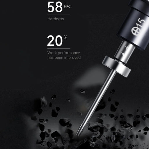 JAKEMY JM-8190 Aviation Aluminum Alloy Magnetic Screwdriver Set with S-2 Alloy Bits for Smart Phone, Watch Repair -  Cross 1.5 - 2