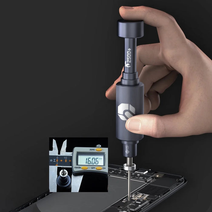 JAKEMY JM-8190 Aviation Aluminum Alloy Magnetic Screwdriver Set with S-2 Alloy Bits for Smart Phone, Watch Repair -  Cross 1.5 - 4
