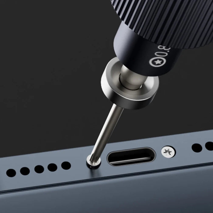 JAKEMY JM-8190 Aviation Aluminum Alloy Magnetic Screwdriver Set with S-2 Alloy Bits for Smart Phone, Watch Repair -  Cross 1.5 - 7