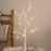 Christmas Lighted Birch Tree Branches Home Decor Tabletop Artificial Plastic Tree Lamp Xmas Ornament, 60CM - Black - 4