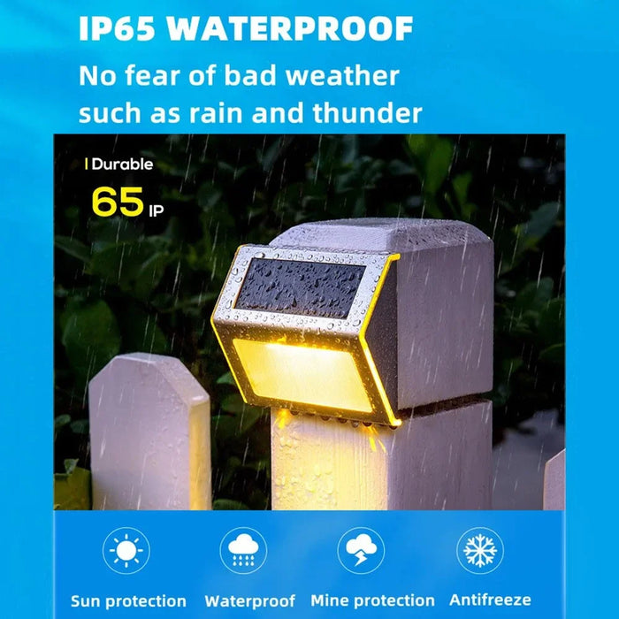 DS-SL Outdoor Solar Power Step Light Waterproof Stair Lamp Garden Decoration - Warm Light - 2
