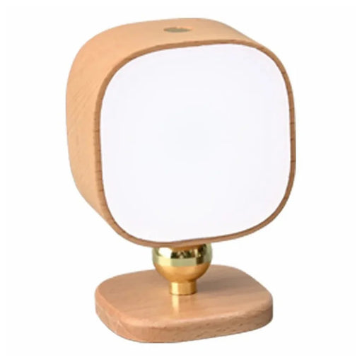 0604 Smart Mini Radar Sensor Bedside Night Light Portable Magnetic Square Desktop Table Lamp - Light Brown - 1