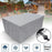 315x160x74CM Waterproof Oxford Cloth Patio Bistro Table Cover Chair Protector - Silver - 2