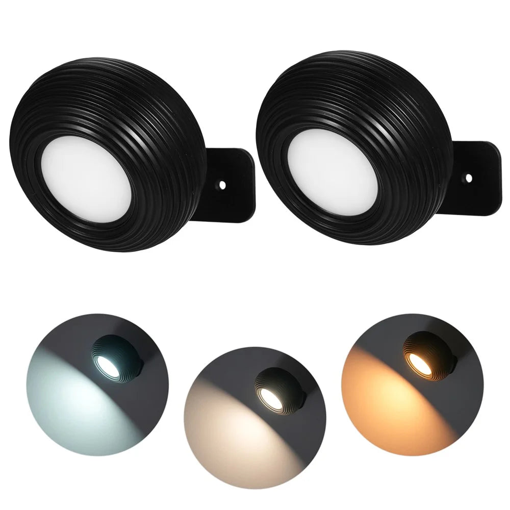 ML-CX002 2PCS Dimmable Magnetic Wall Lights Touch Control Home Lamps (CE, RoHS, FCC) - Black - 1