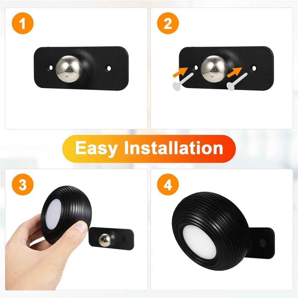 ML-CX002 2PCS Dimmable Magnetic Wall Lights Touch Control Home Lamps (CE, RoHS, FCC) - Black - 7
