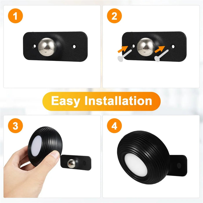ML-CX001 LED Wall Mounted Light Magnetic Ball Dimmable Touch Control Home Decor Lamp (CE, RoHS, FCC) - Black - 7