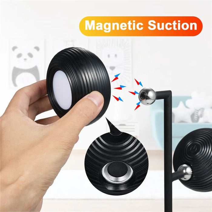 ML-CX004 2PCS Table Lamp Magnetic Wall Lights Rotation Hanging Lamps (CE, RoHS, FCC) - Black - 4