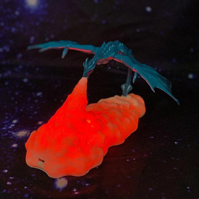 BDL2001-2002 Creative 3D Printing Lamp Dragon Design Night Light Home Decor - Ice Dragon - 6