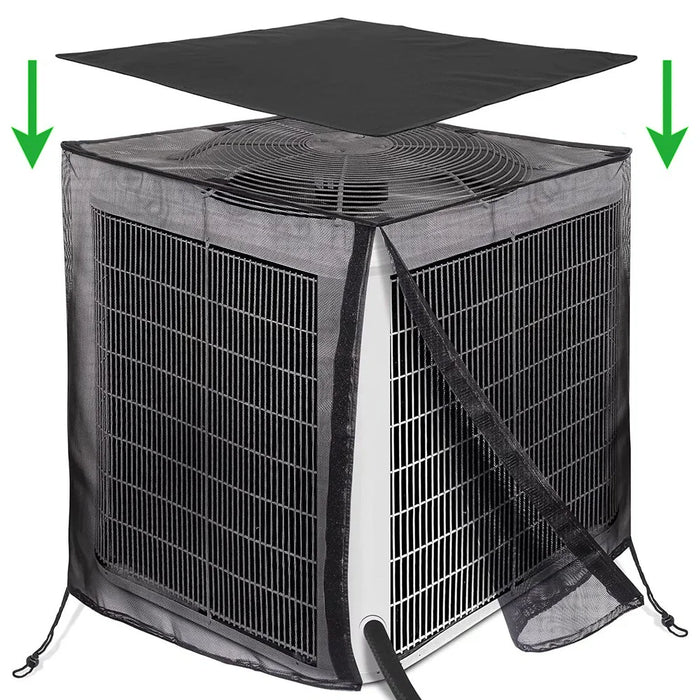 KG0268 Air Conditioner Cover Full Mesh with Detachable Waterproof Top Size L - 2