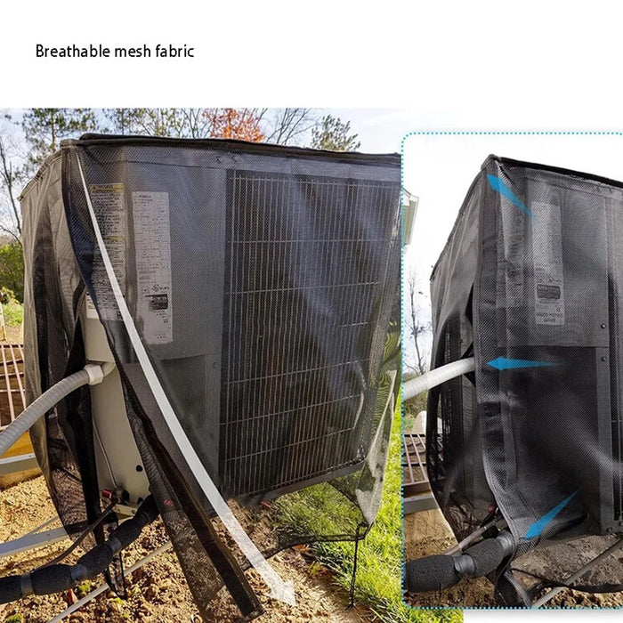KG0268 Outdoor Snow-proof Air Conditioning Mesh Cover with Removable Top, Size S - 6