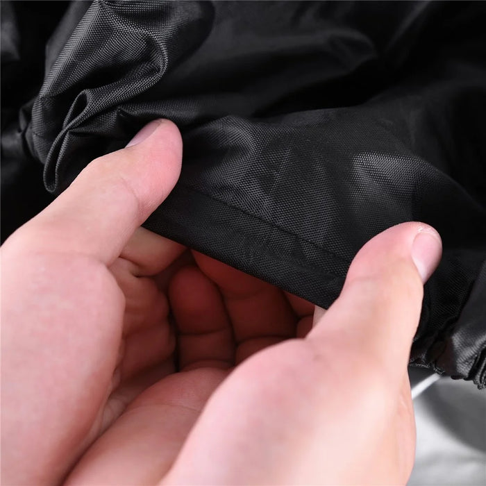 420x210x46cm Kayak Cover V-Shaped Boat Cover Waterproof 210D Oxford Cloth Case - Black - 3