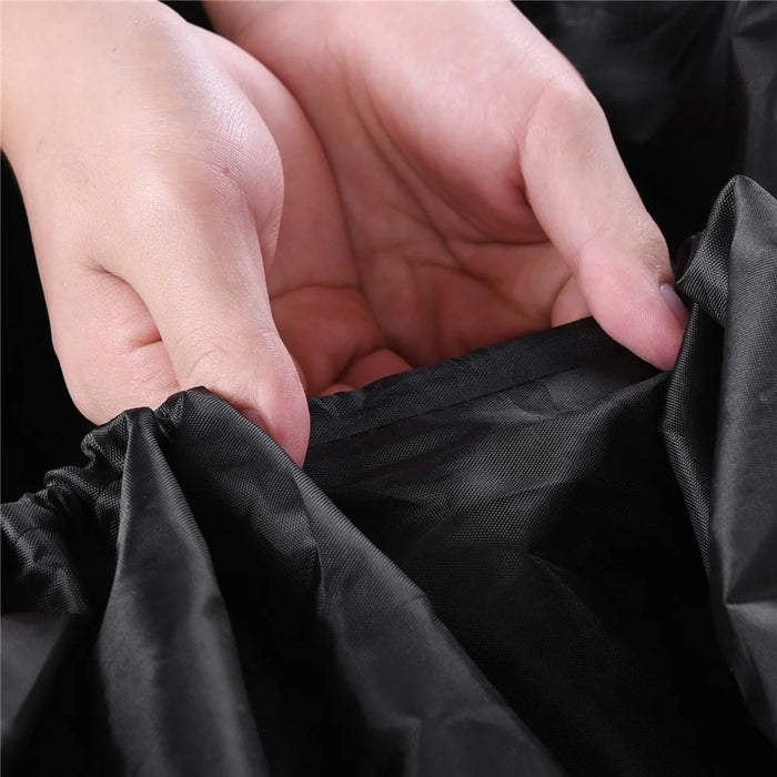 270x165x46cm Waterproof V-Shaped Boat Cover 210D Oxford Cloth Case Fits Kayak - Black - 5
