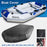 270x165x46cm Waterproof V-Shaped Boat Cover 210D Oxford Cloth Case Fits Kayak - Black - 7