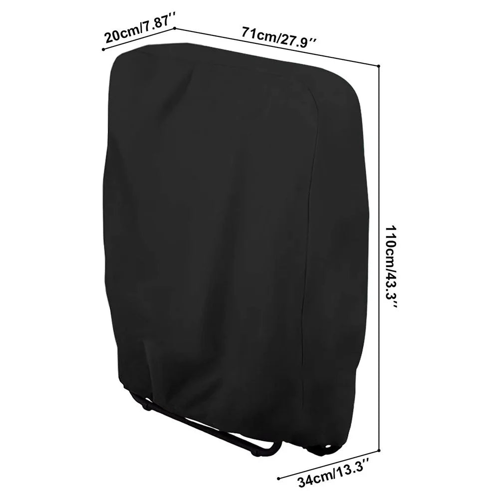 Oxford Cloth Outdoor Folding Chair Cover Waterproof Patio Furniture Dust Cover, 71x20 / 34x110cm - 7
