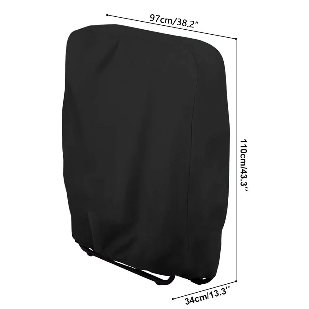 Outdoor Folding Chair Oxford Cloth Cover Waterproof Patio Furniture Dust Cover, 97x34x110cm - 7