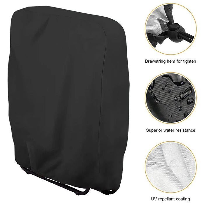 94x34x96cm Outdoors Folding Chair Cover Oxford Cloth Waterproof Patio Furniture Dust Cover - 2