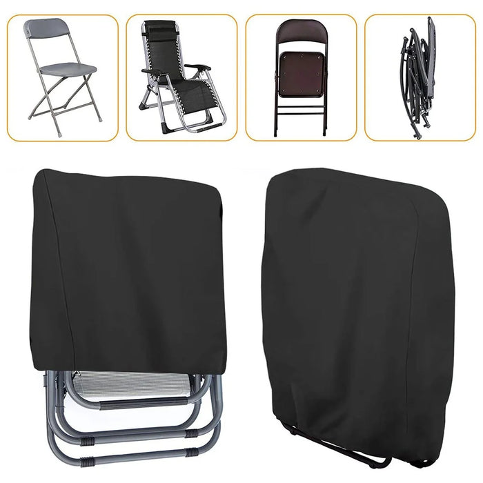 94x34x96cm Outdoors Folding Chair Cover Oxford Cloth Waterproof Patio Furniture Dust Cover - 3