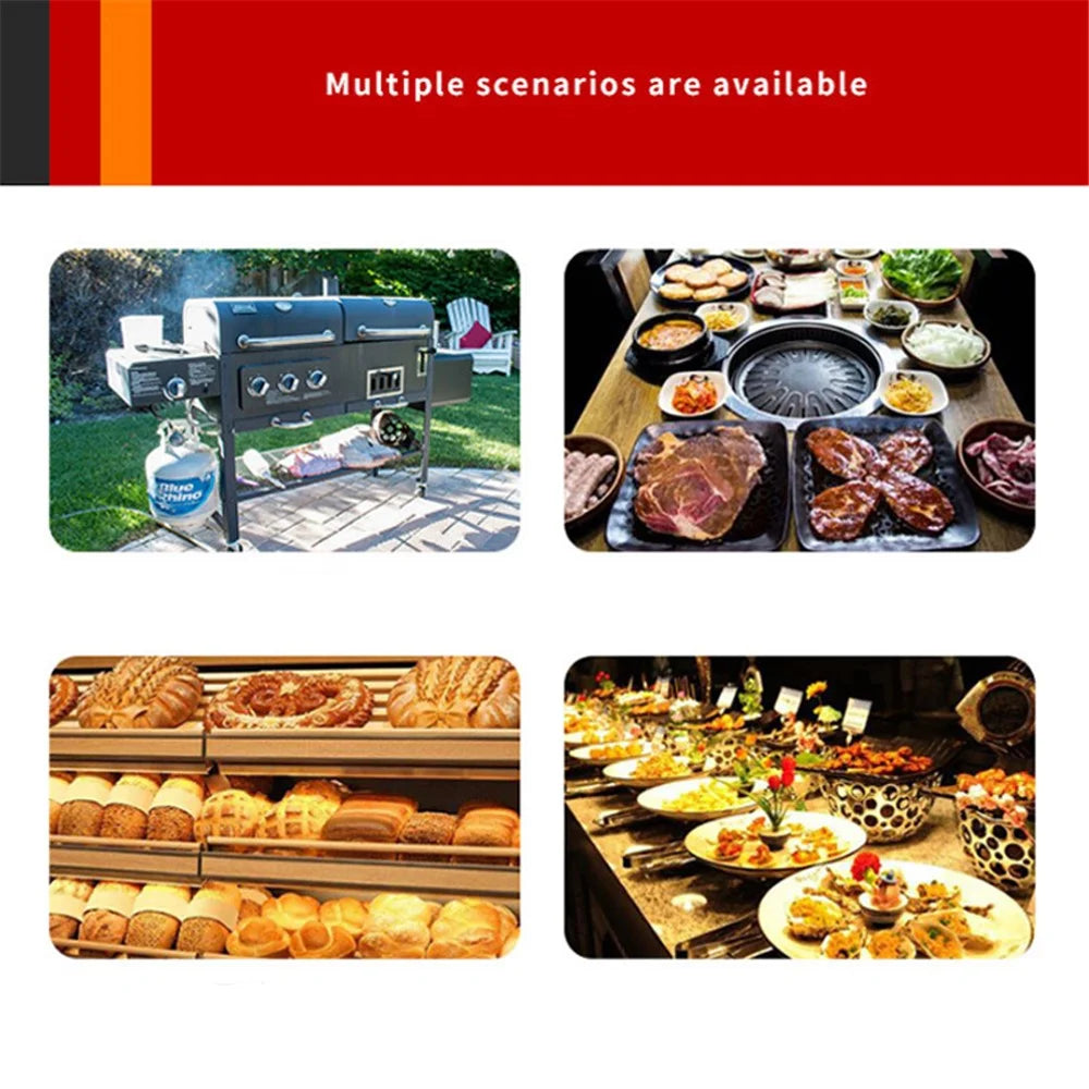 BOMS 29cm BPA Free Kitchen Food Tong Multi-Function 304 Stainless Steel Barbecue Cooking Steak Bread Clip (without FDA Certificate) - 4