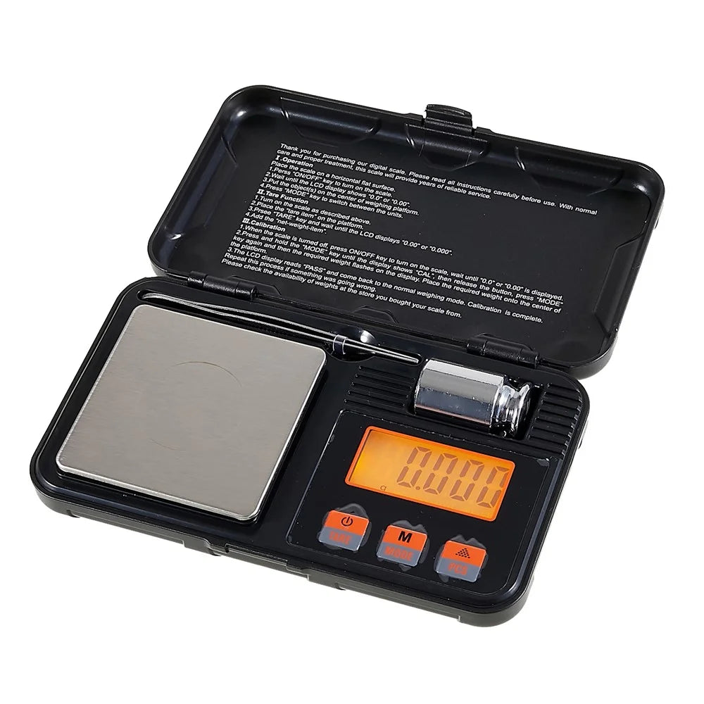 CX-298 50g/0.001g Pocket Digital Scale with Calibration Weight and Tweezer for Gold Sterling Silver Jewelry - 1