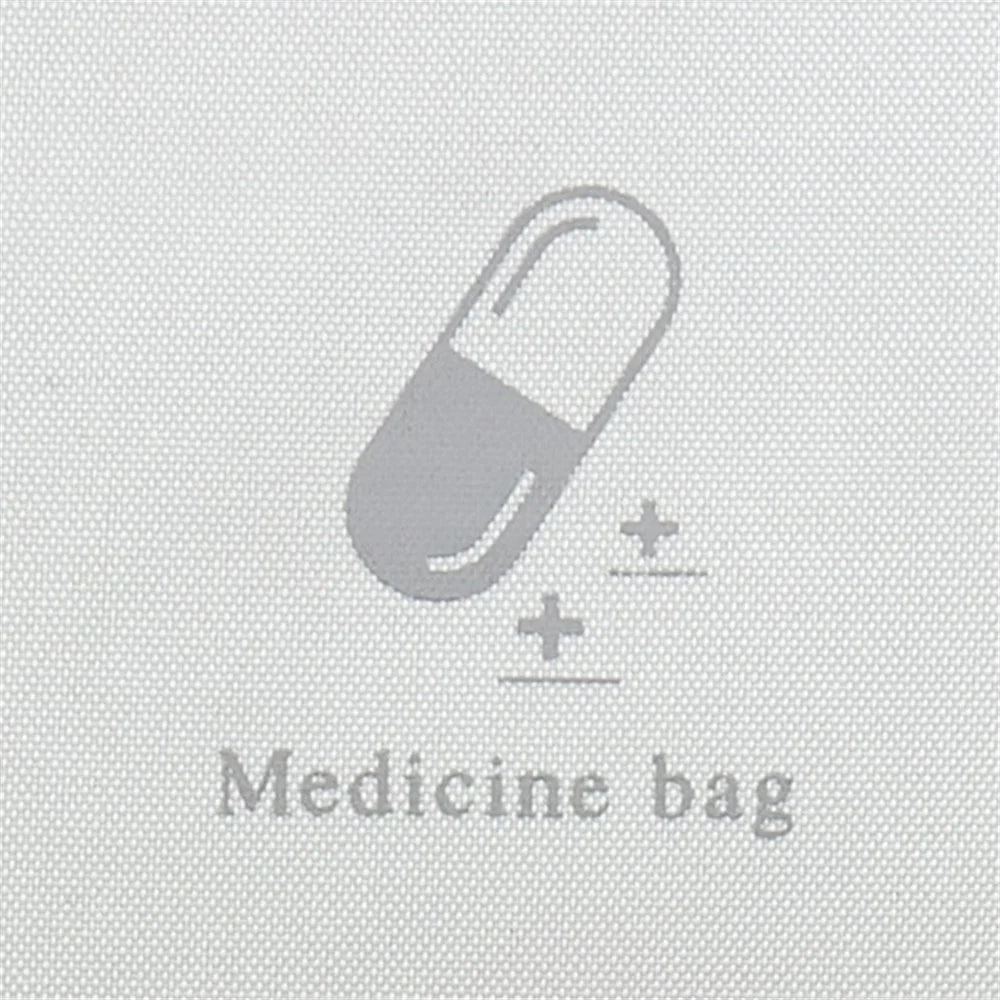 TB-0654 Small Size Portable Travel Emergency Medical First Aid Bag Medicine Storage Bag - Light Grey - 5