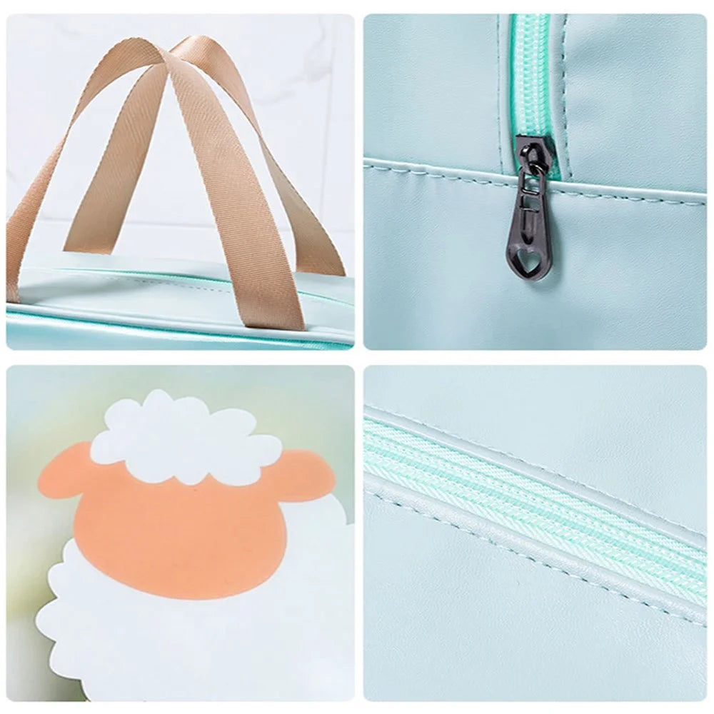 TB-0494 Large Size Stylish Portable Waterproof Makeup Storage Bag Fitness Swimming Toiletry Bag with Shoe Pocket - Sheep - 6