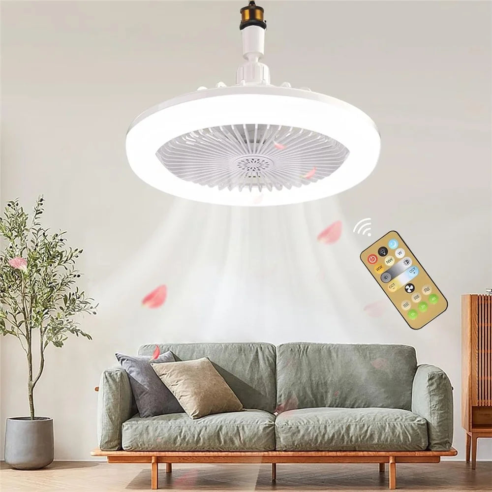 Remote Control Ceiling Fan LED Light Function with Aromatherapy - 5