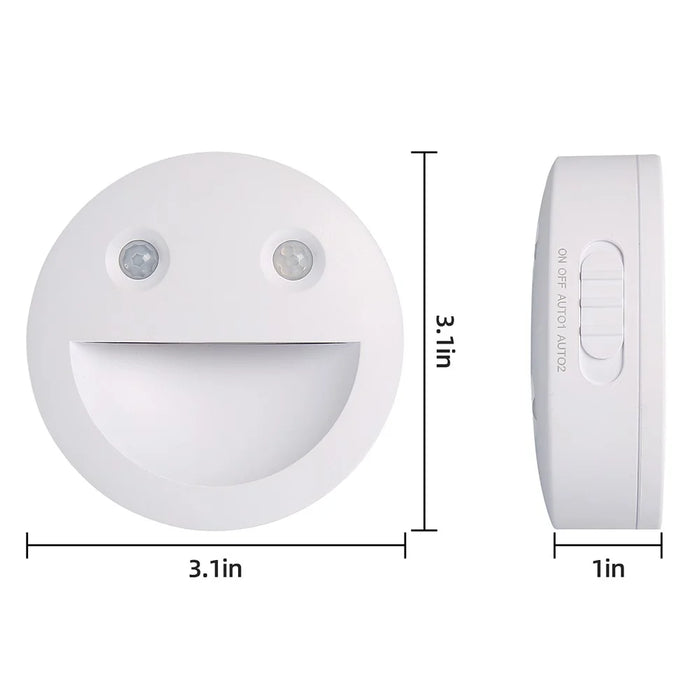 DC-SNL Smile Motion Sensing Night Light Magnetic Absorption Hanging Wall Lamp (Battery Not Included) - Pink - 7