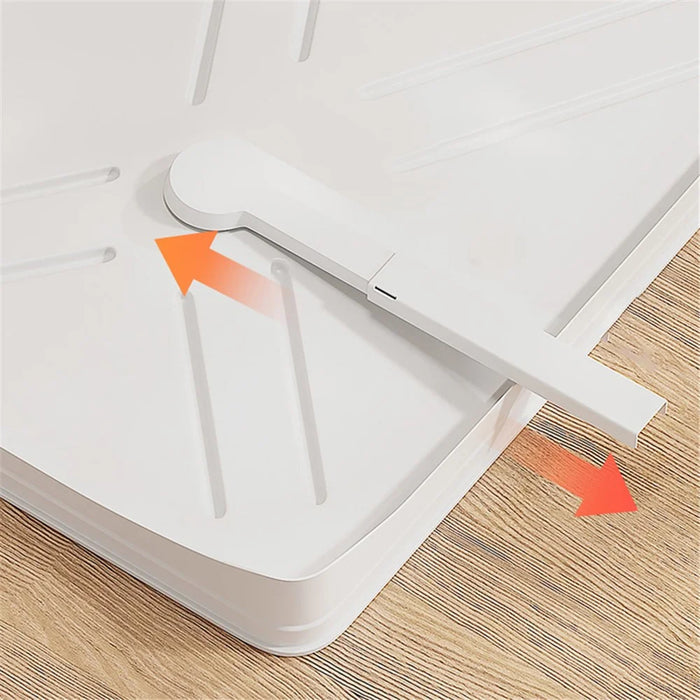 Retractable Kitchen Dish Bowl Drain Rack Carbon Steel Countertop Sink Storage Rack - White - 6