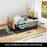 Dish Drying Rack Kitchen Counter Carbon Steel Strainer with Cup Holder+Chopstick Holder+Cutting Board Rack - 2