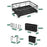 Dish Drying Rack Kitchen Counter Carbon Steel Strainer with Cup Holder+Chopstick Holder+Cutting Board Rack - 6