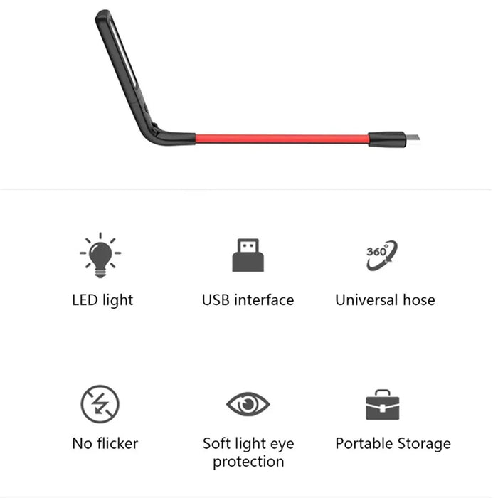 Gesture Sensing USB Reading Light Dormitory Foldable LED Desktop Lamp - 3
